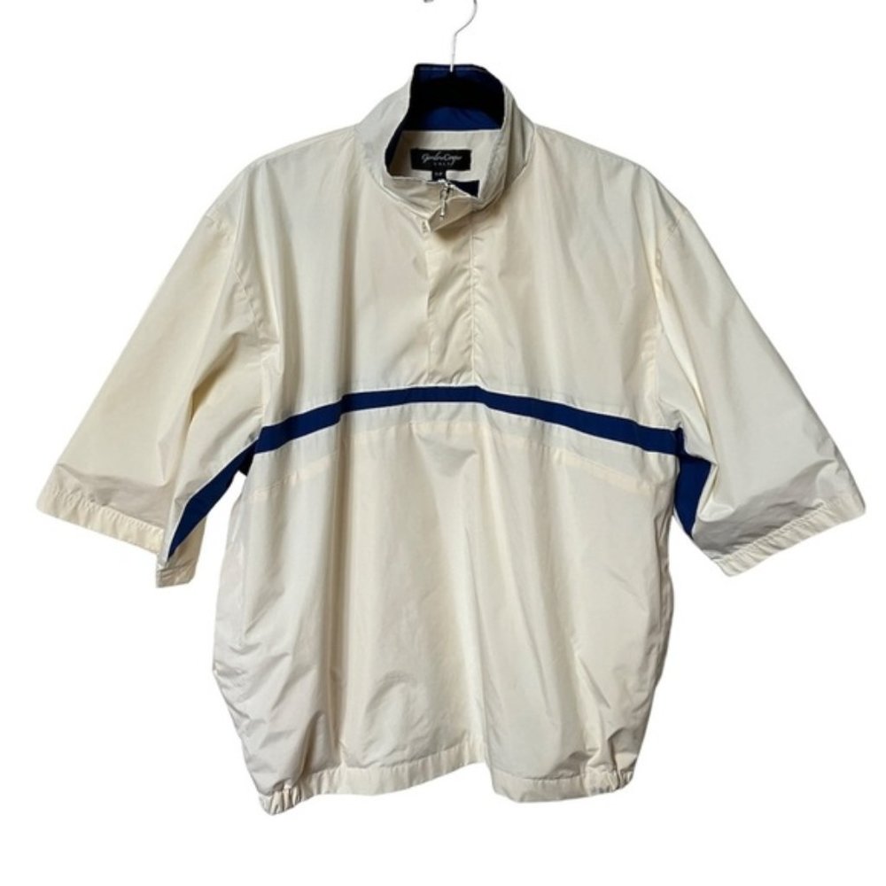 Gordon Cooper Golf Cream Blue 1 4 Zip Pullover T-Shirt
